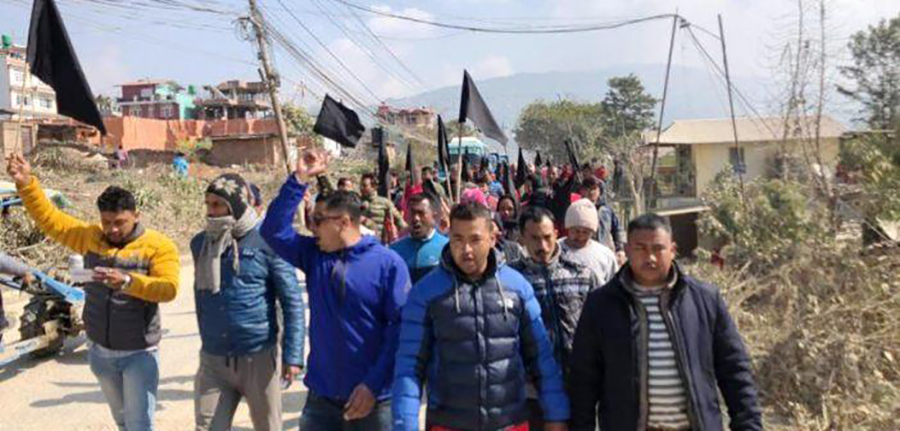 Locals protest decision to quarantine health workers, NAC crew in Nagarkot