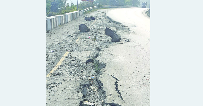 Mugling road collapse troubles travellers