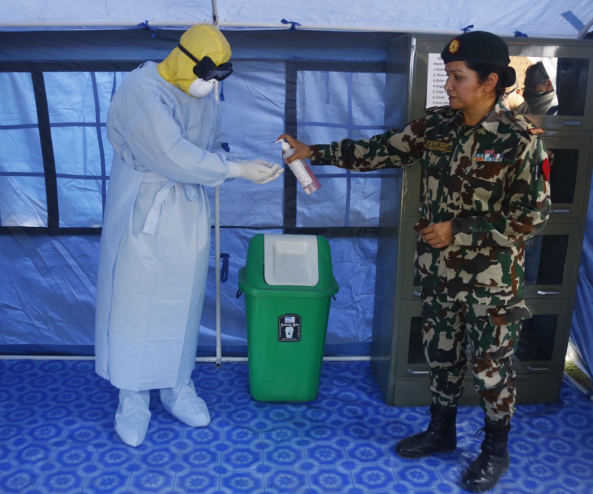 Nepal Army prepares 1,010 isolation beds; 200 doctors on stand-by