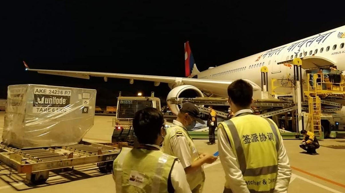 NAC brings 12.66 tons medical supplies from China