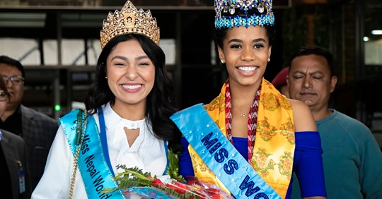 Miss World 2019 Toni-Ann Singh arrives in Nepal
