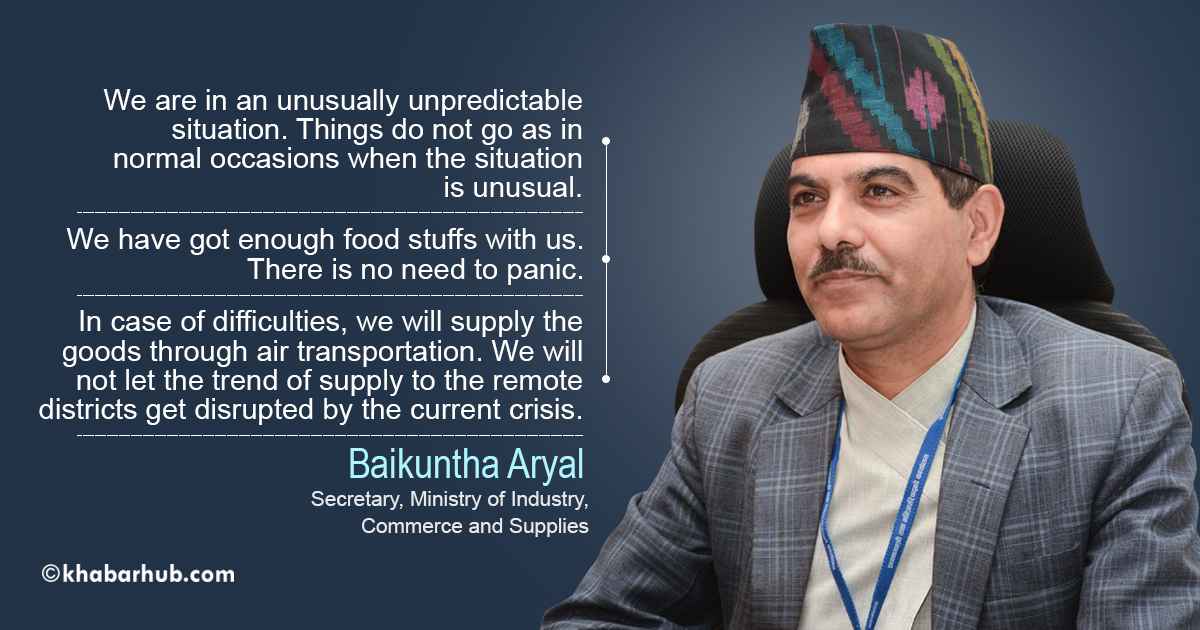 We’ve stocks available; there is no need to panic: Baikuntha Aryal