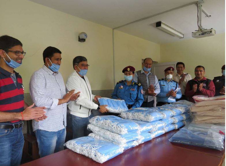 MPIA hands over PPE, face masks to Nepal Police Hospital
