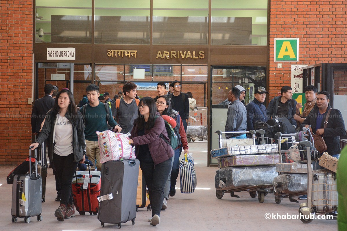 150 Nepalis return home from Qatar today