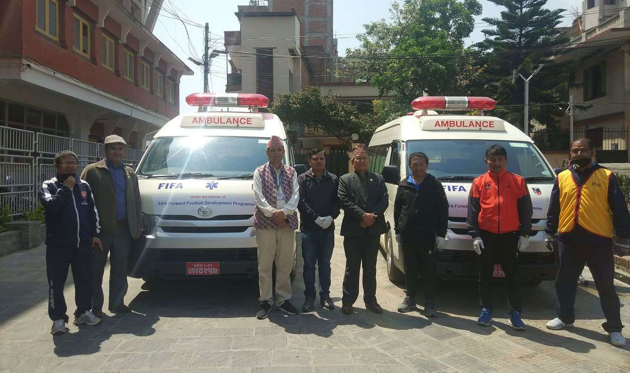ANFA hands over its two ambulances to Lalitpur Metropolis