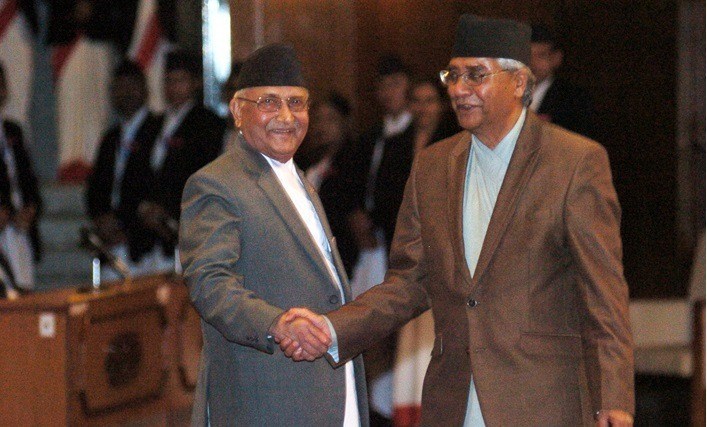 Deuba meets PM Oli, requests to formulate special strategy for coronavirus control