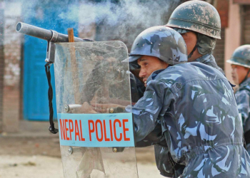 Clash in Biratnagar, police fire tear gas