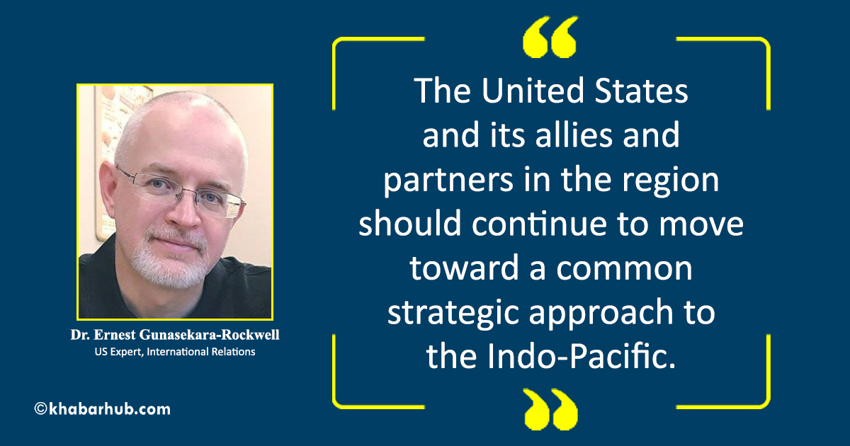 Free and open Indo-Pacific fosters sustainable growth and connectivity in the region: US Expert on Int’l Relations