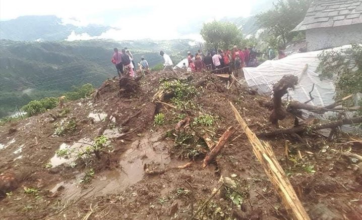 10 houses buried in Lamjung landslide