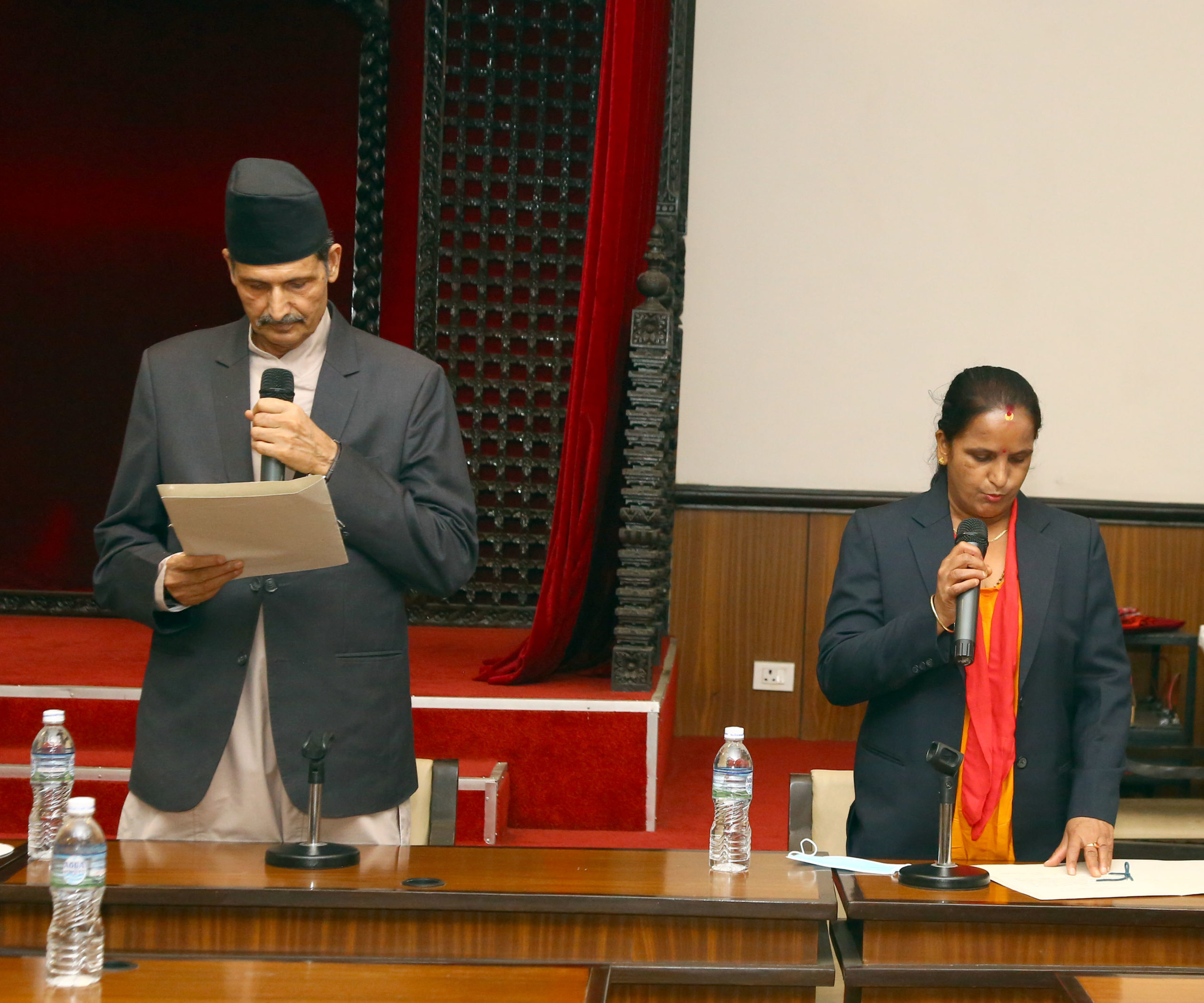 Newly elected Samajwadi Party lawmaker Sitaula takes oath