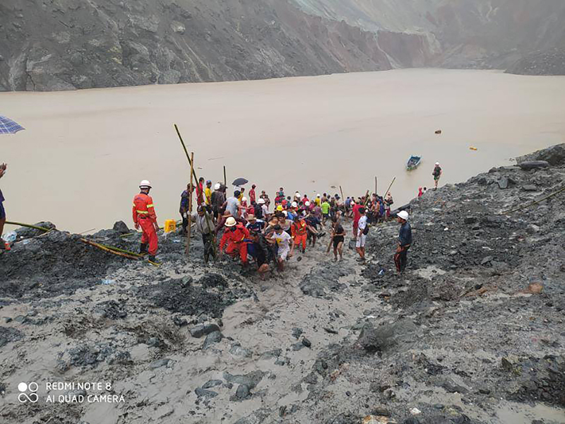 Death toll reaches 162 in Myanmar jade mine landslide