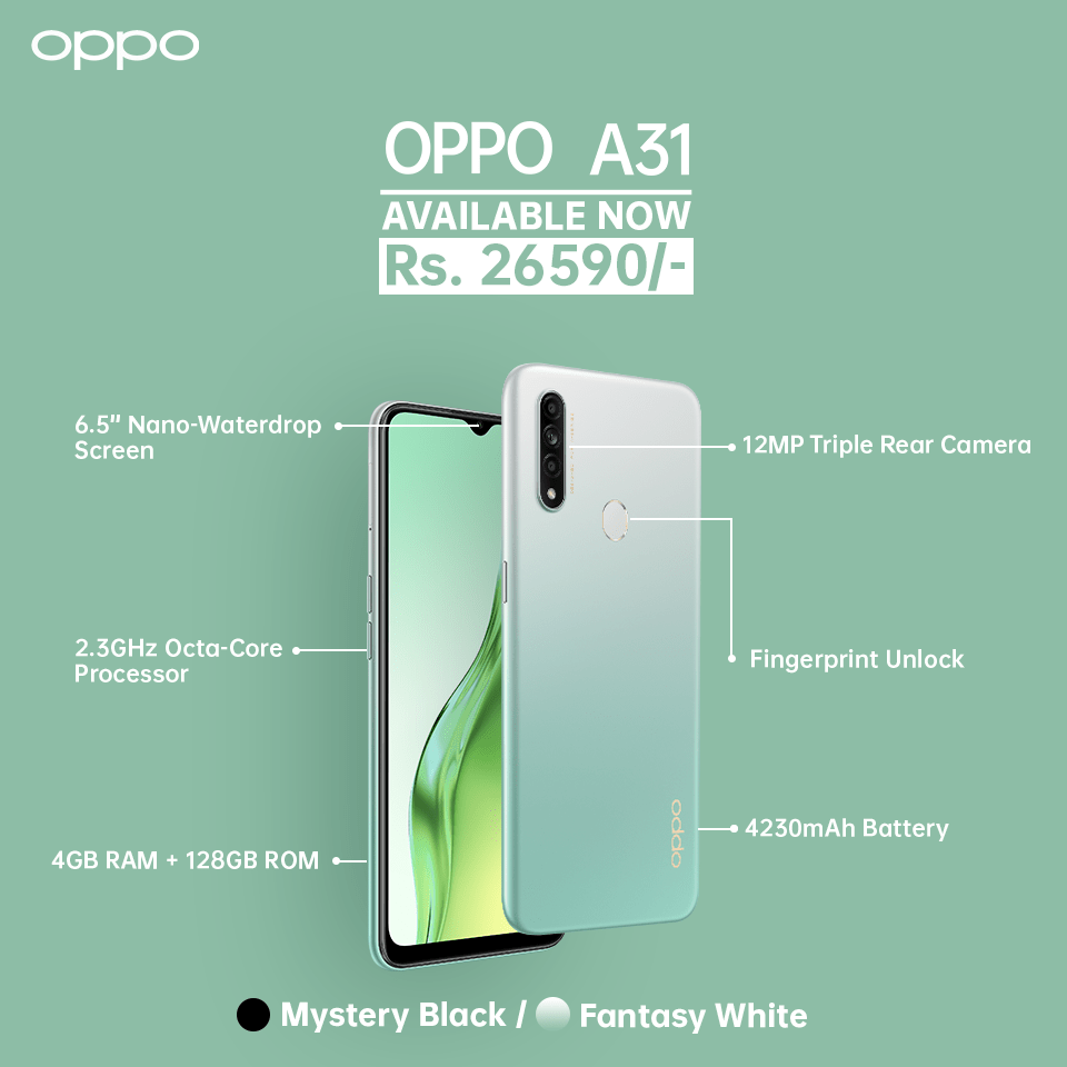 Oppo A31 launched in Nepal