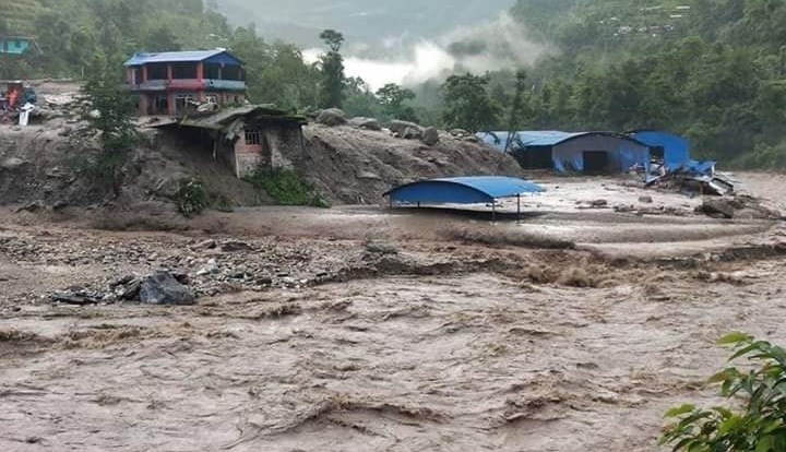 Monsoon floods sweep away dozen houses in Sindhupalchowk