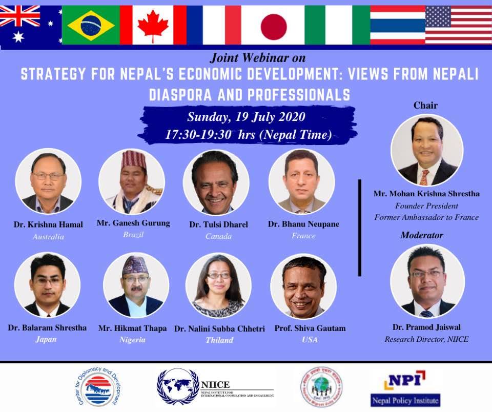 Webinar on strategy for Nepal’s development