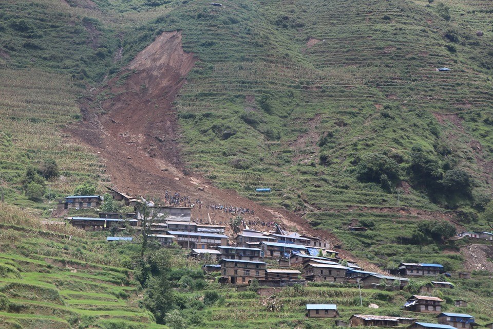 Maya village in Kalikot at high risk of landslide