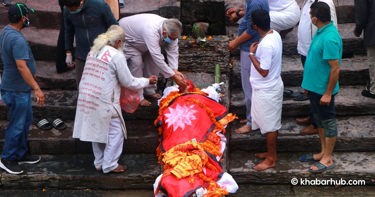Rastrakavi Ghimire cremated with state honors (photo feature)