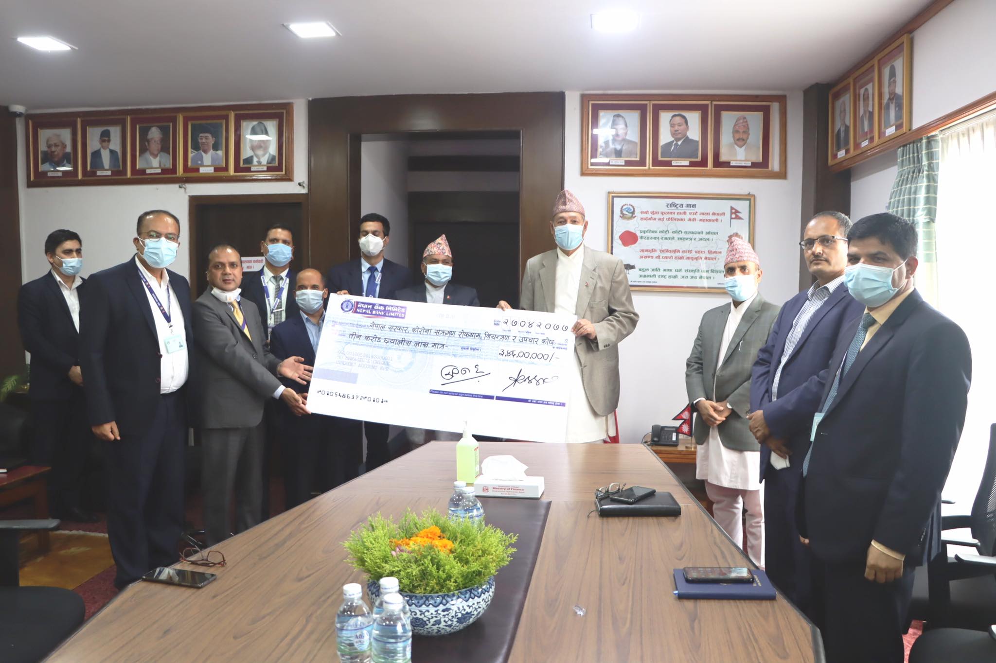 Nepal Bank contributes Rs 34.6 million to COVID-19 Fund