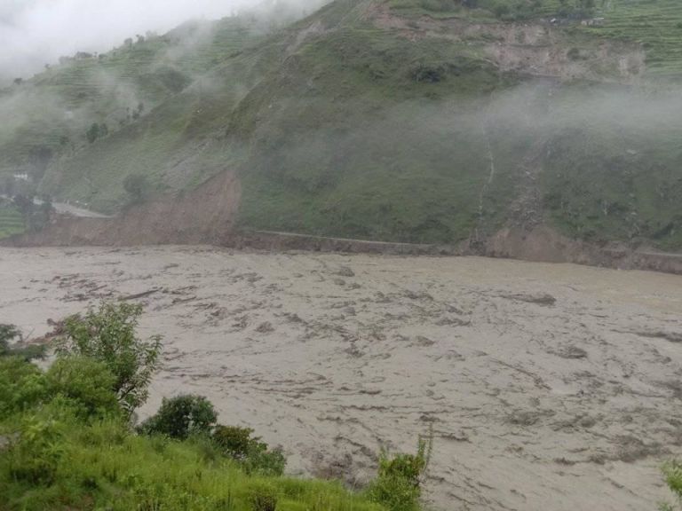 Over 150 houses in Bajura at risk of dry landslide