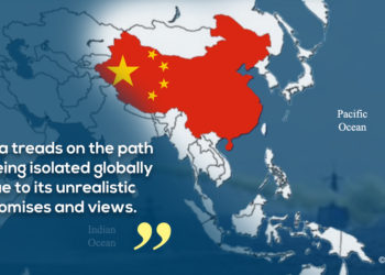 China on road to global isolation