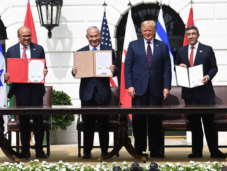 Trump hosts Abraham Accords signing between Israel, UAE and Bahrain