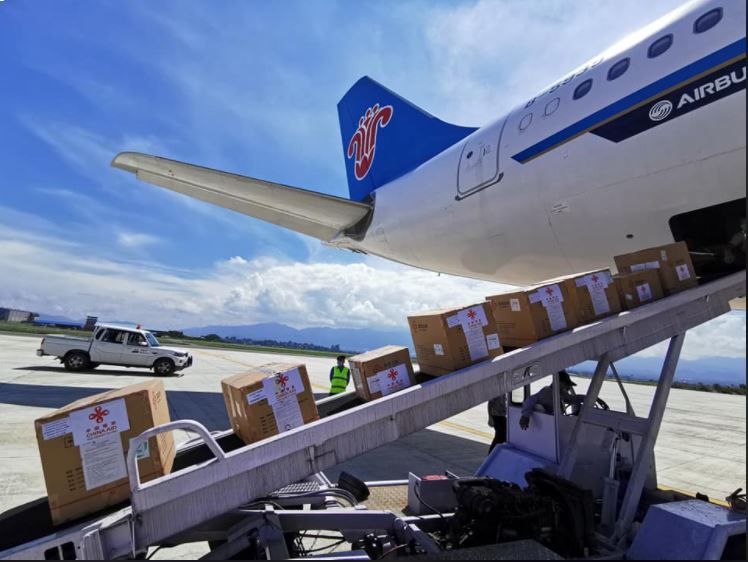 China donates medical supplies to Nepal to combat COVID-19