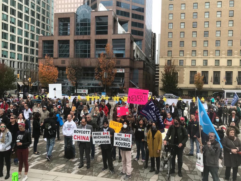 Protest in Canada against ‘China’s brutal repression’ of Uyghurs