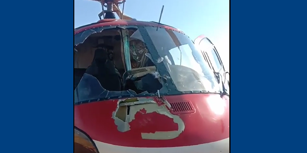 Bird darts at Kailash Air chopper, force landing saves lives