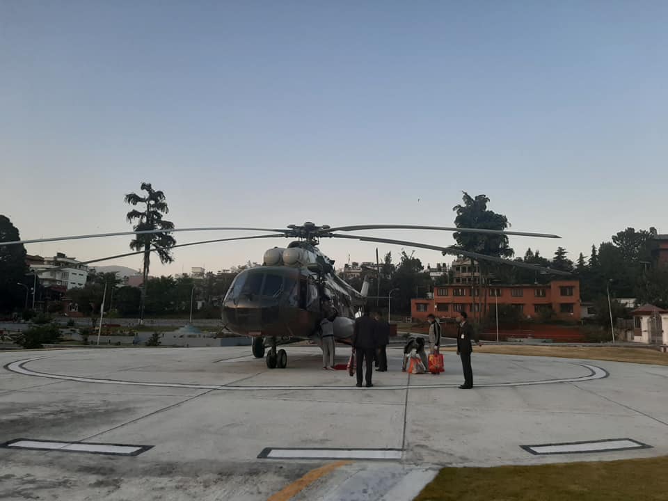 New helipad constructed at Baluwatar