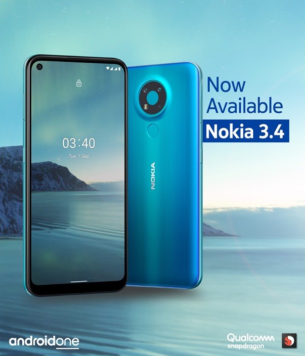 HMD Global launches Nokia 3.4