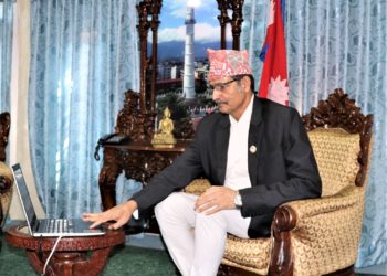 Speaker Sapkota interacts with Chair of People’s Congress of China