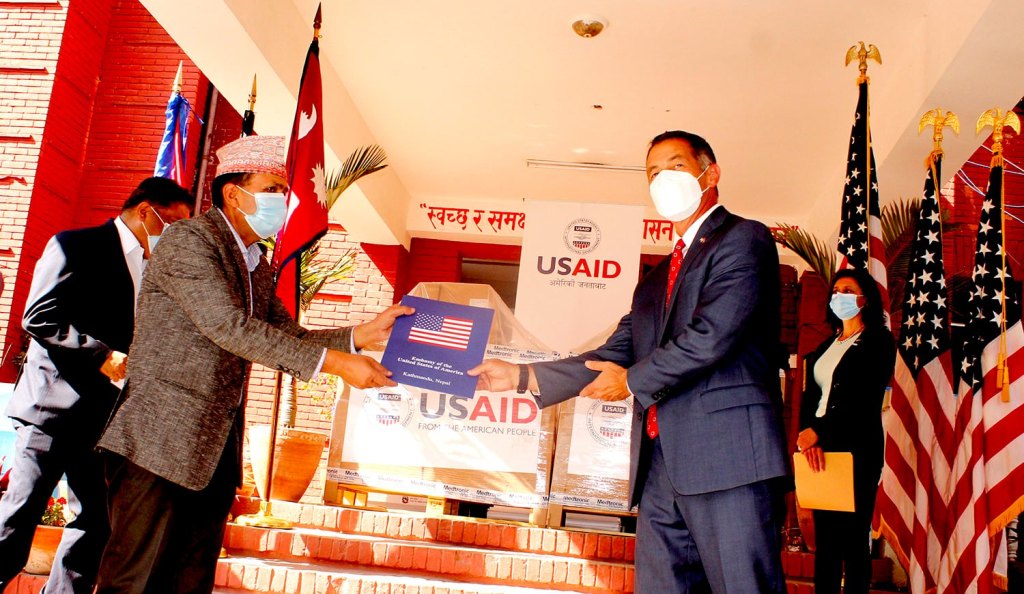 US provides 100 ventilators to Nepal