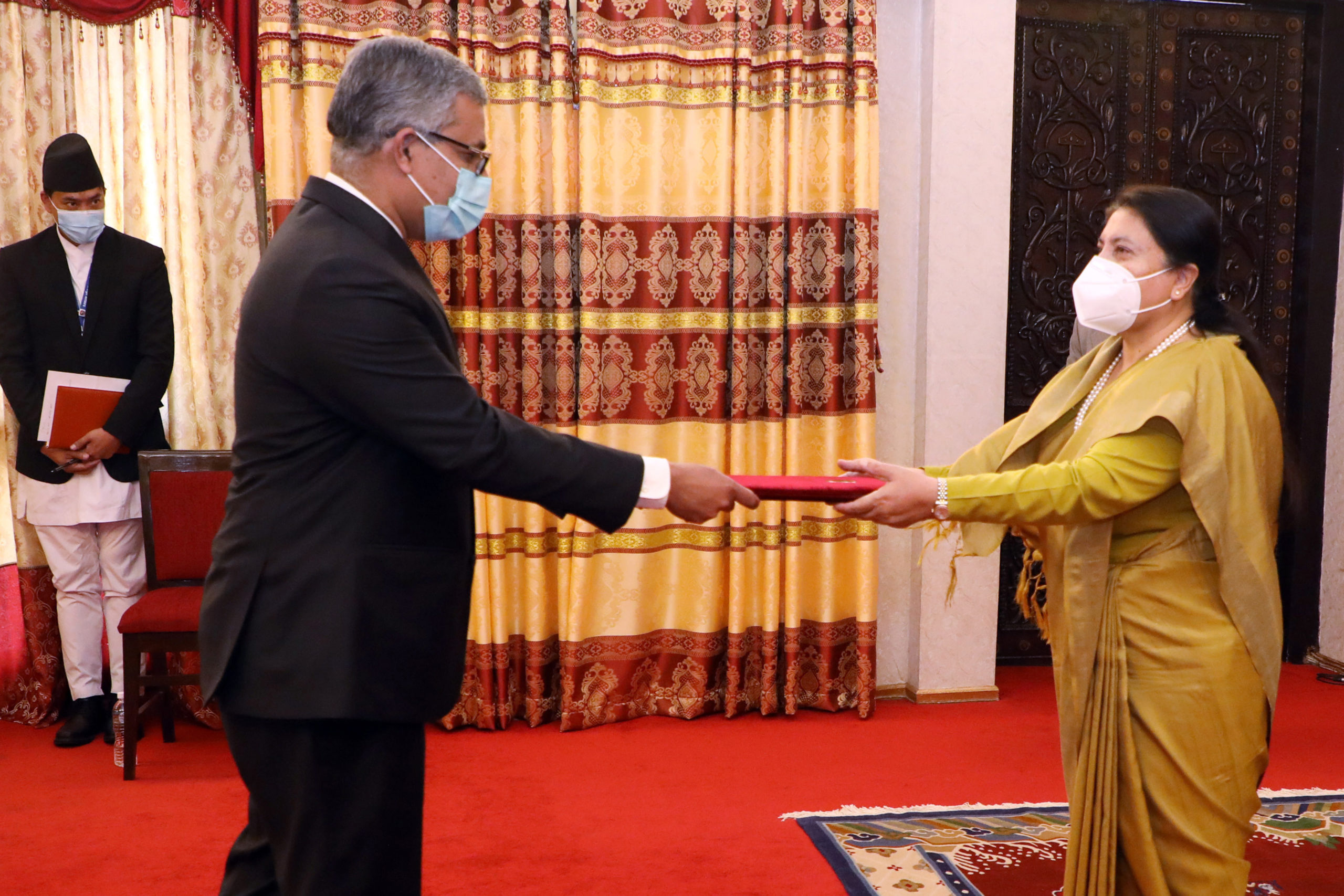 Ambassadors present credentials to President Bhandari