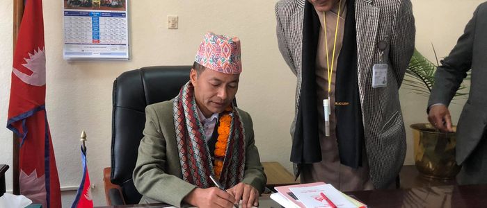 Minister Tamang greeted with black flags in home district