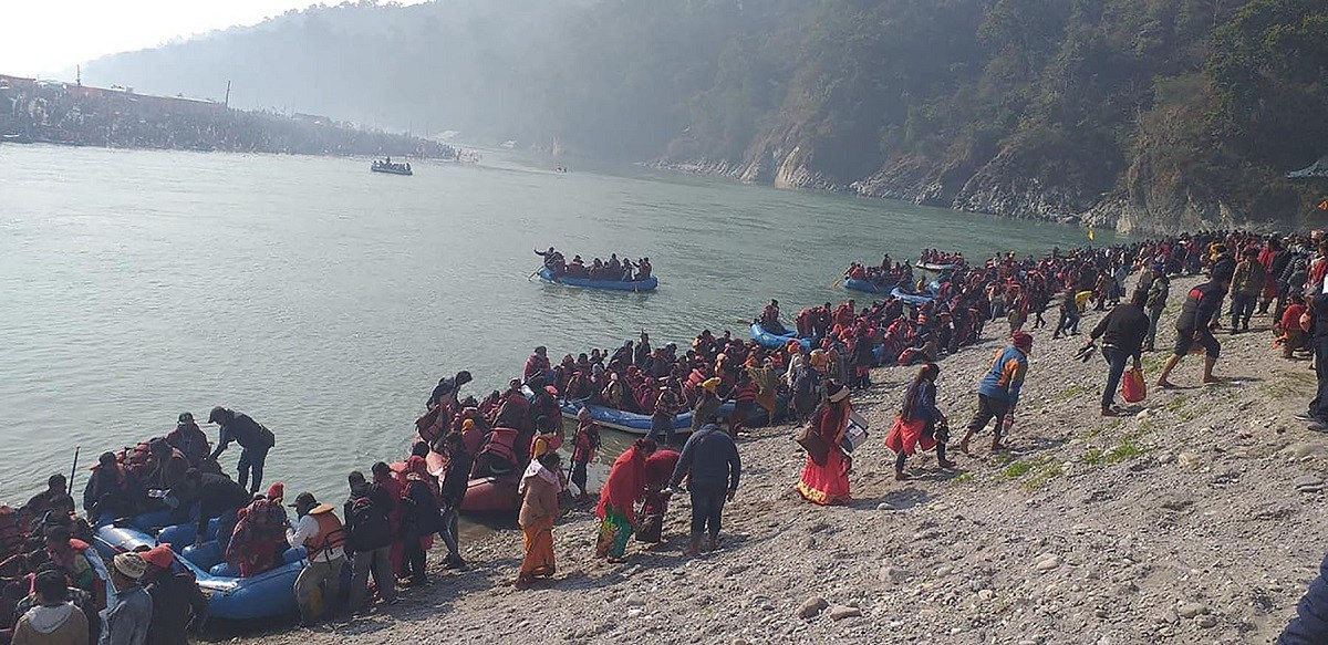 300,000 devotees visit Devghat on Maghe Sankranti