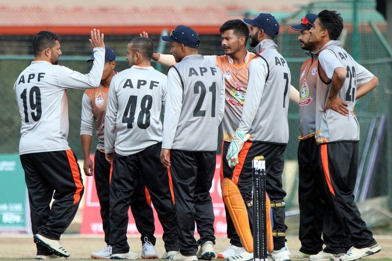 PM Cup Cricket: APF makes winning start defeating Province 1 by 35 runs