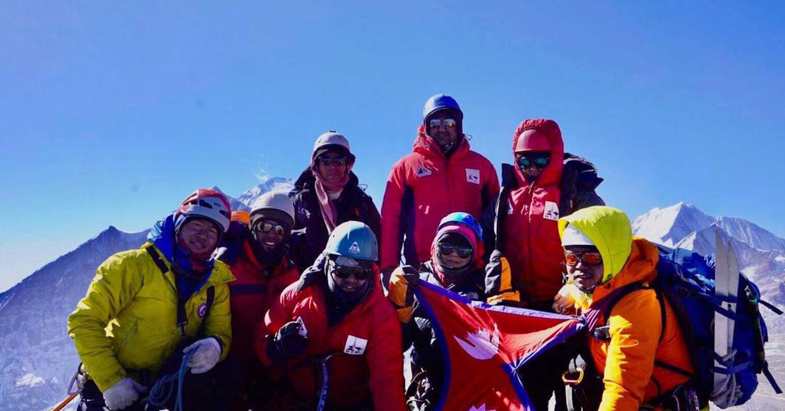 Six Nepalis including two women scale Dhampus Peak