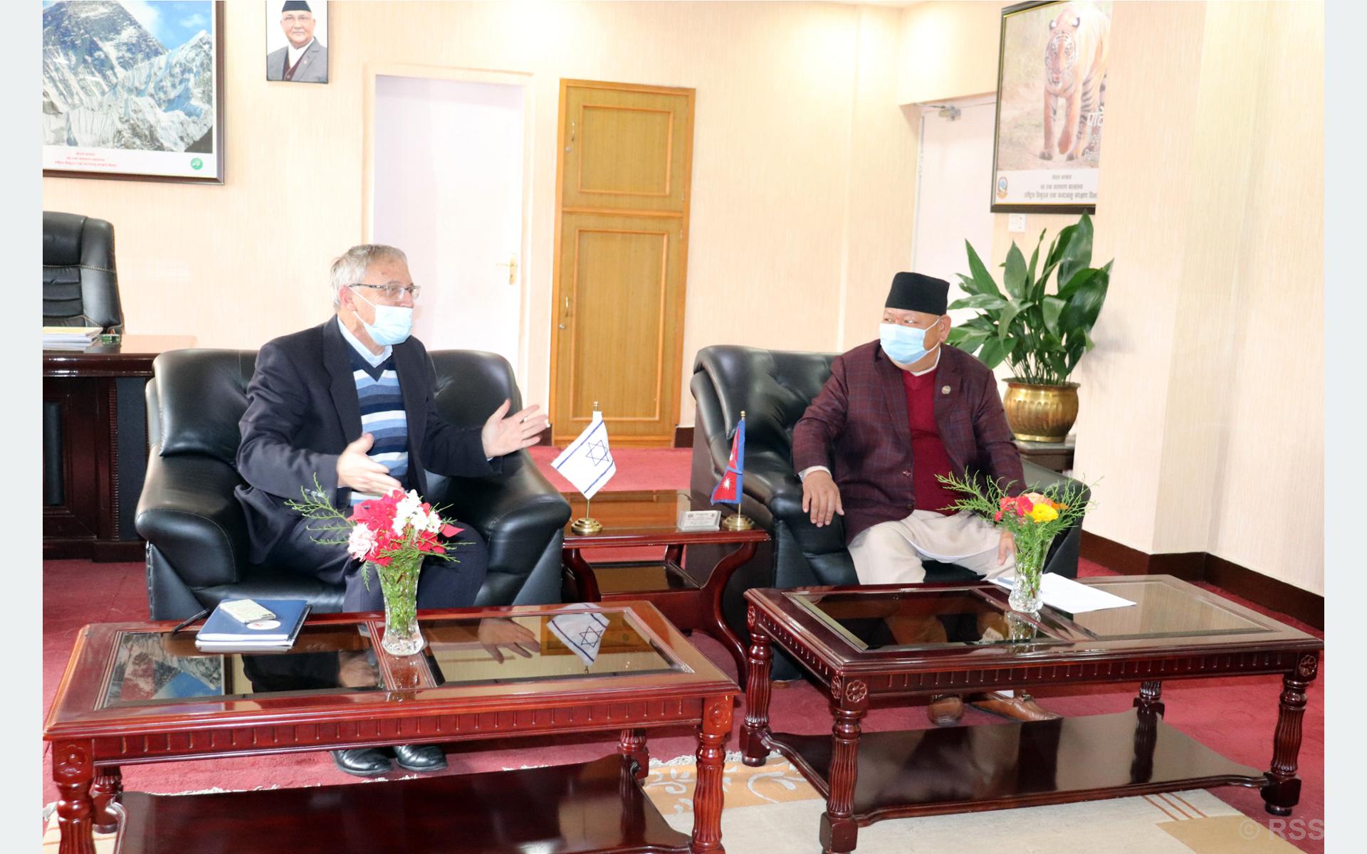 Israel willing to support Nepal in forestry sector