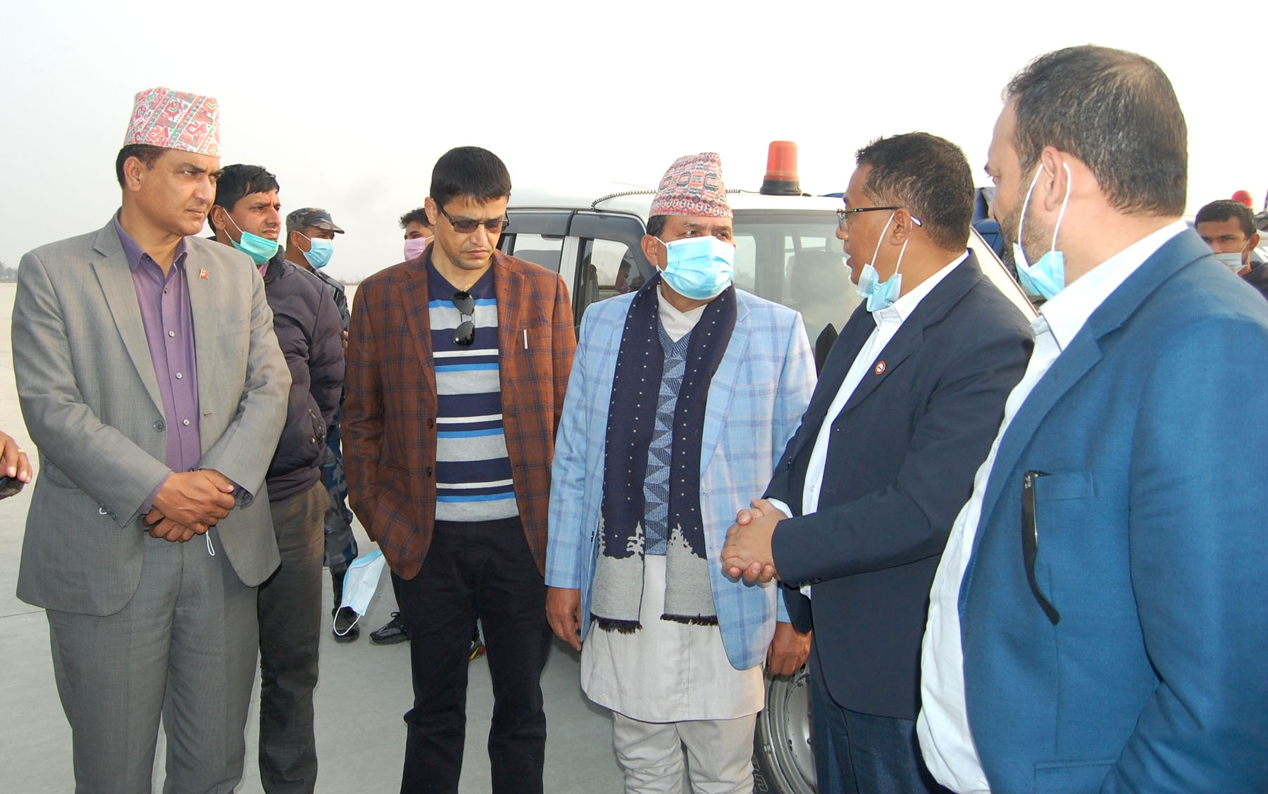Minister Dhakal inspects Pokhara Int’l Airport