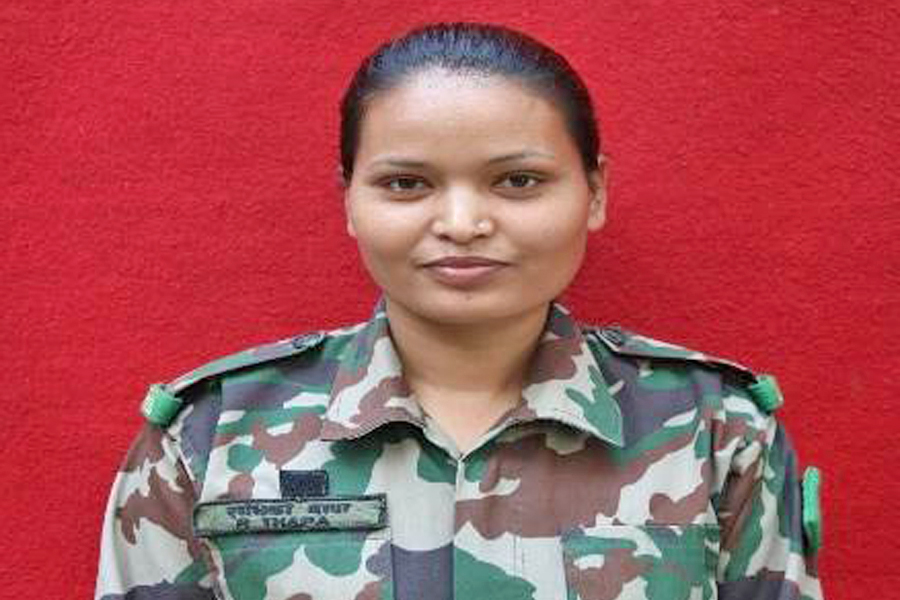 NA female soldier completes counter-insurgency and jungle warfare training for the first time