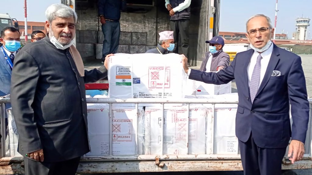 First consignment of COVID-19 vaccines from India arrives in Kathmandu