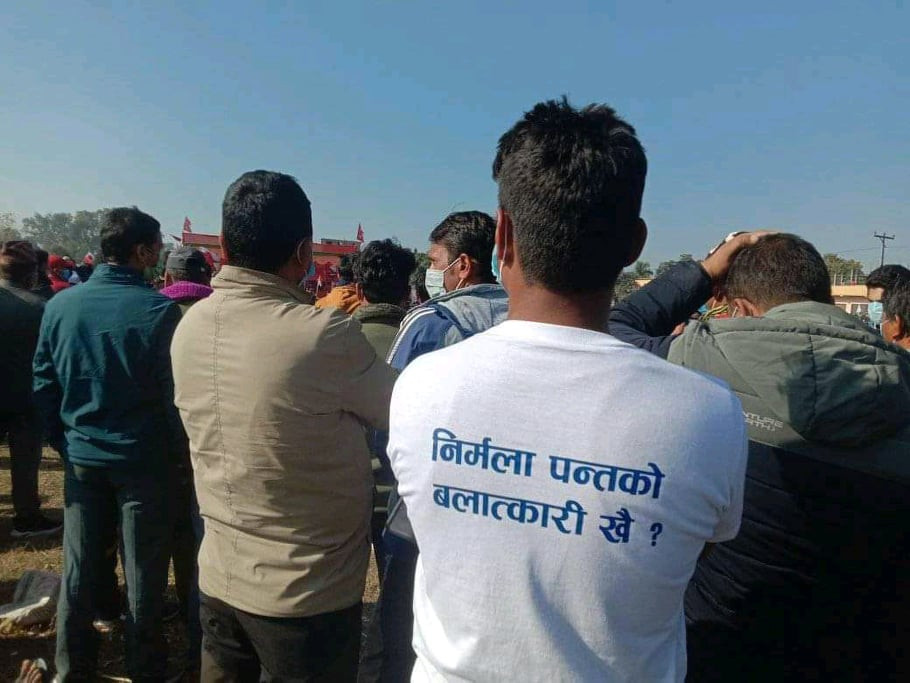 Youths demanding justice to Nirmala Pant arrested from PM Oli’s mass assembly