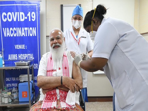 Indian PM Modi takes first dose of COVID-19 vaccine