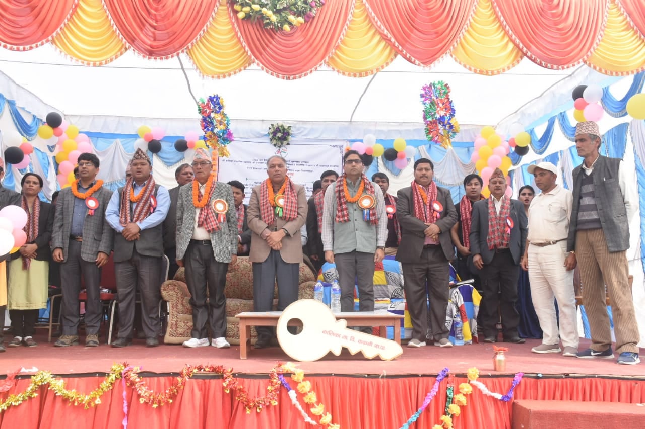 Four schools newly reconstructed by India in Nuwakot inaugurated