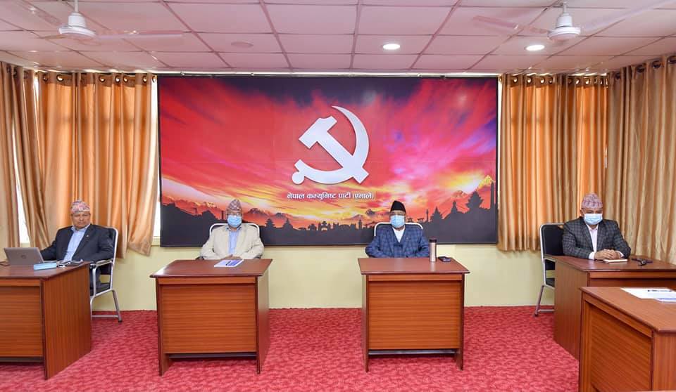 Meeting between Oli and Nepal factions strikes no chords