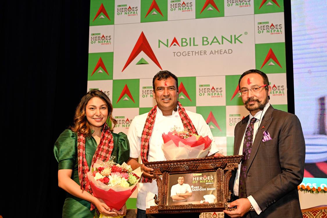 Nabil Bank honors Chef Santosh Shah