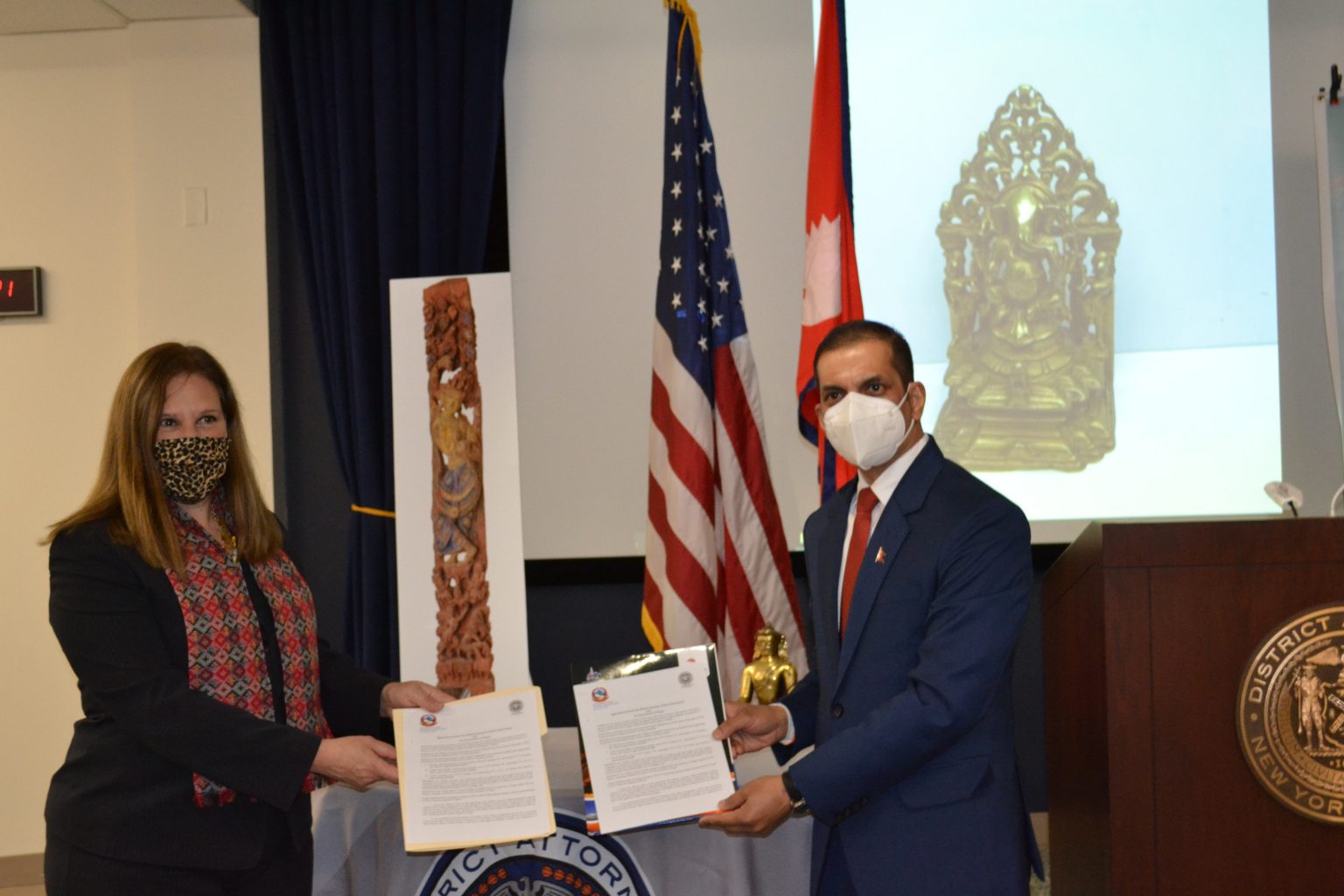 US government hands over lost antiquities to Nepal