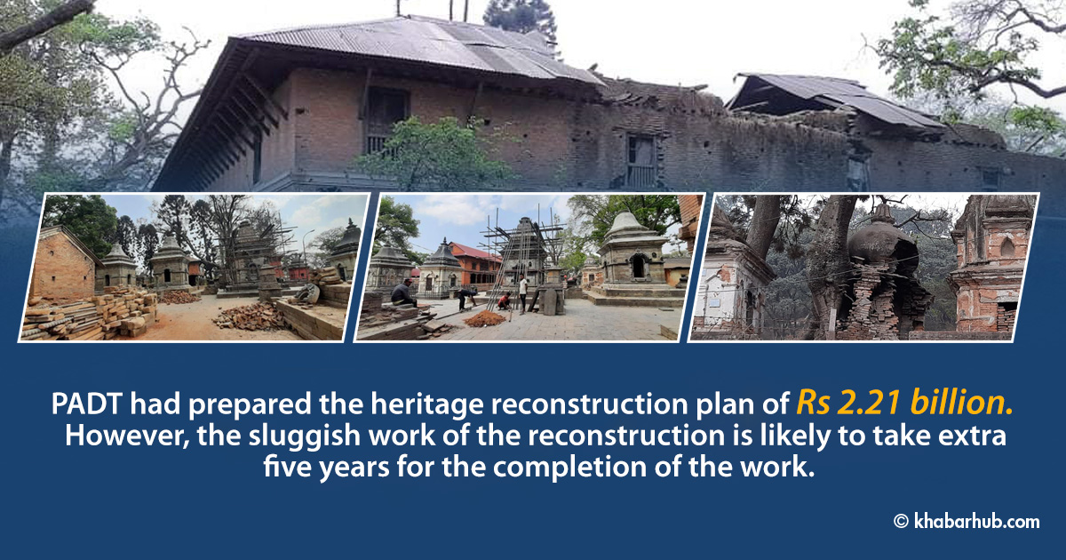Reconstruction of Pashupatinath area gains no momentum