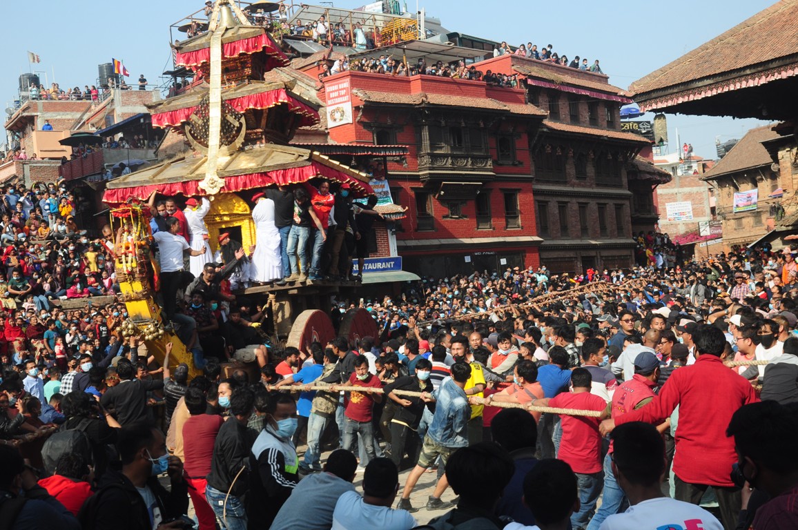 Historic Biska Jatra begins in Bhaktapur