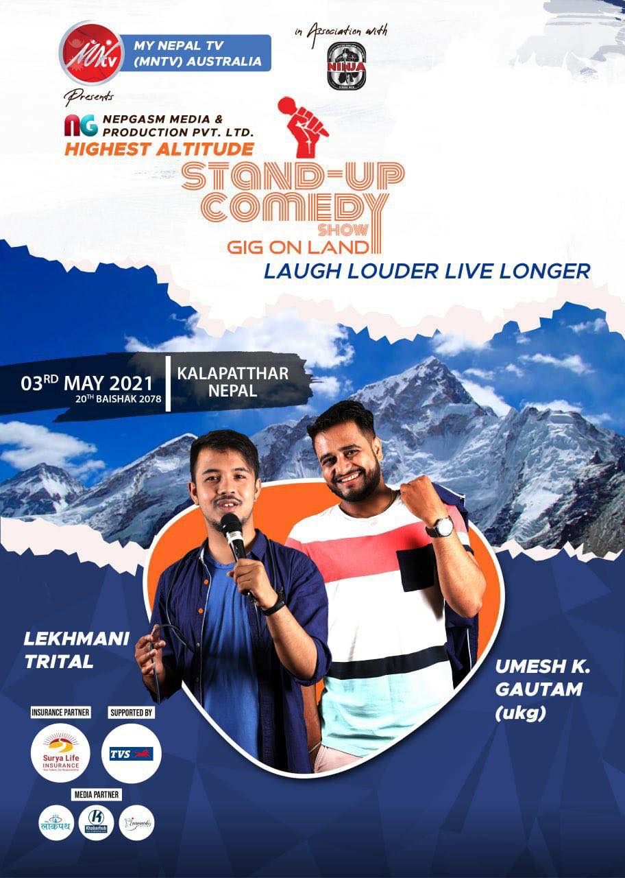 Stand-up comedy gig to be organized at Kalapathar
