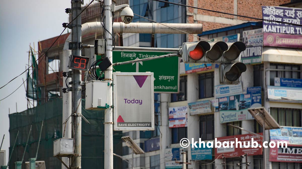 Traffic lights installed at Nagasthan Chowk